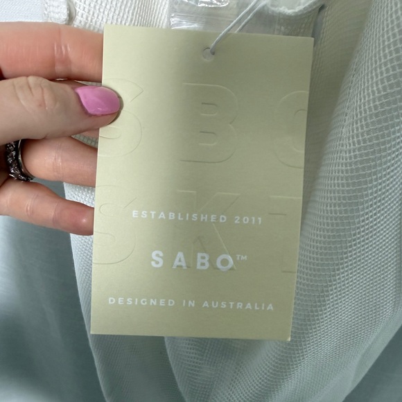 Sabo Skirt White Corset Cutout Mini Dress Festival Outfit | NWT Size XXS - Picture 10 of 12